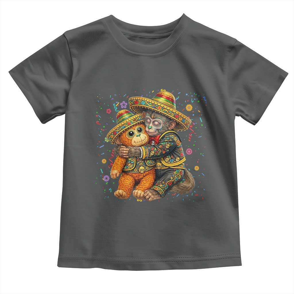 Funny Punch Baby Monkey Cinco De Mayo Toddler T Shirt Mexican Fiesta Gift