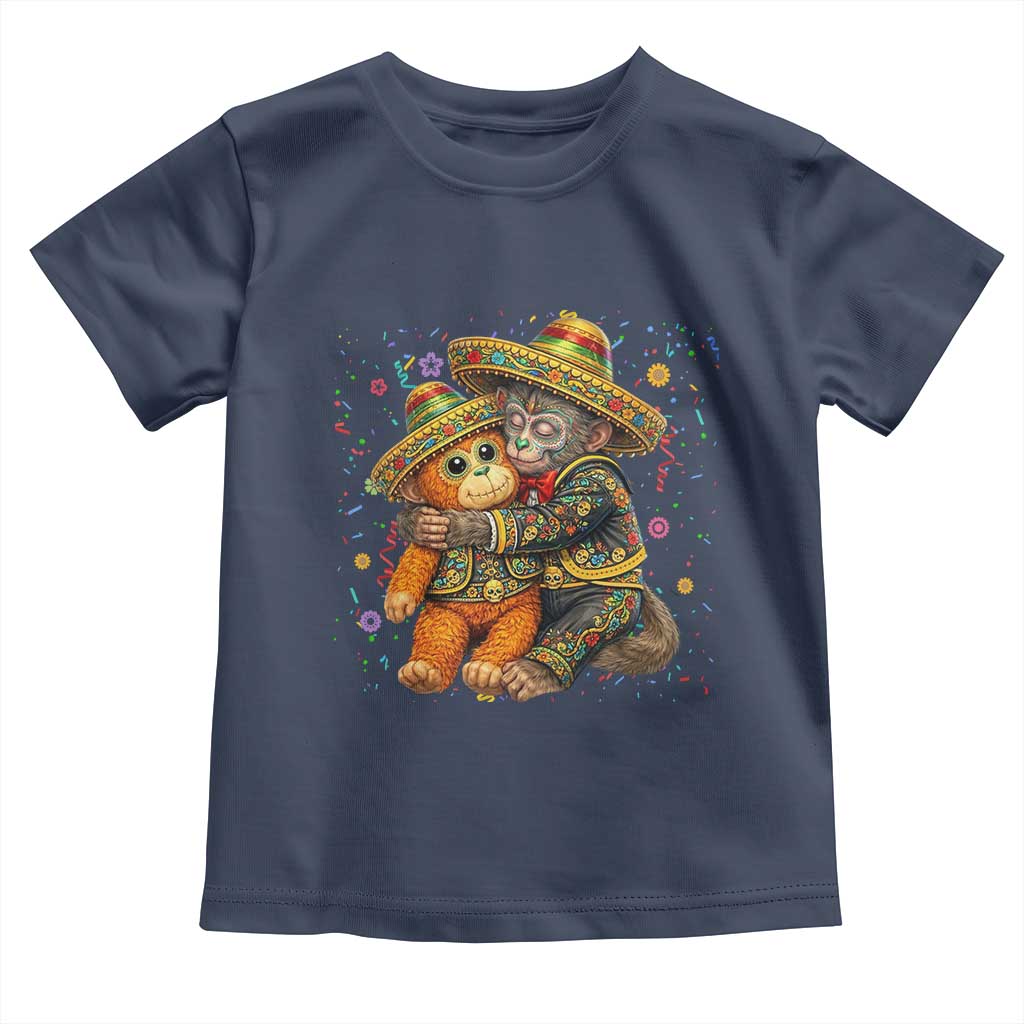 Funny Punch Baby Monkey Cinco De Mayo Toddler T Shirt Mexican Fiesta Gift