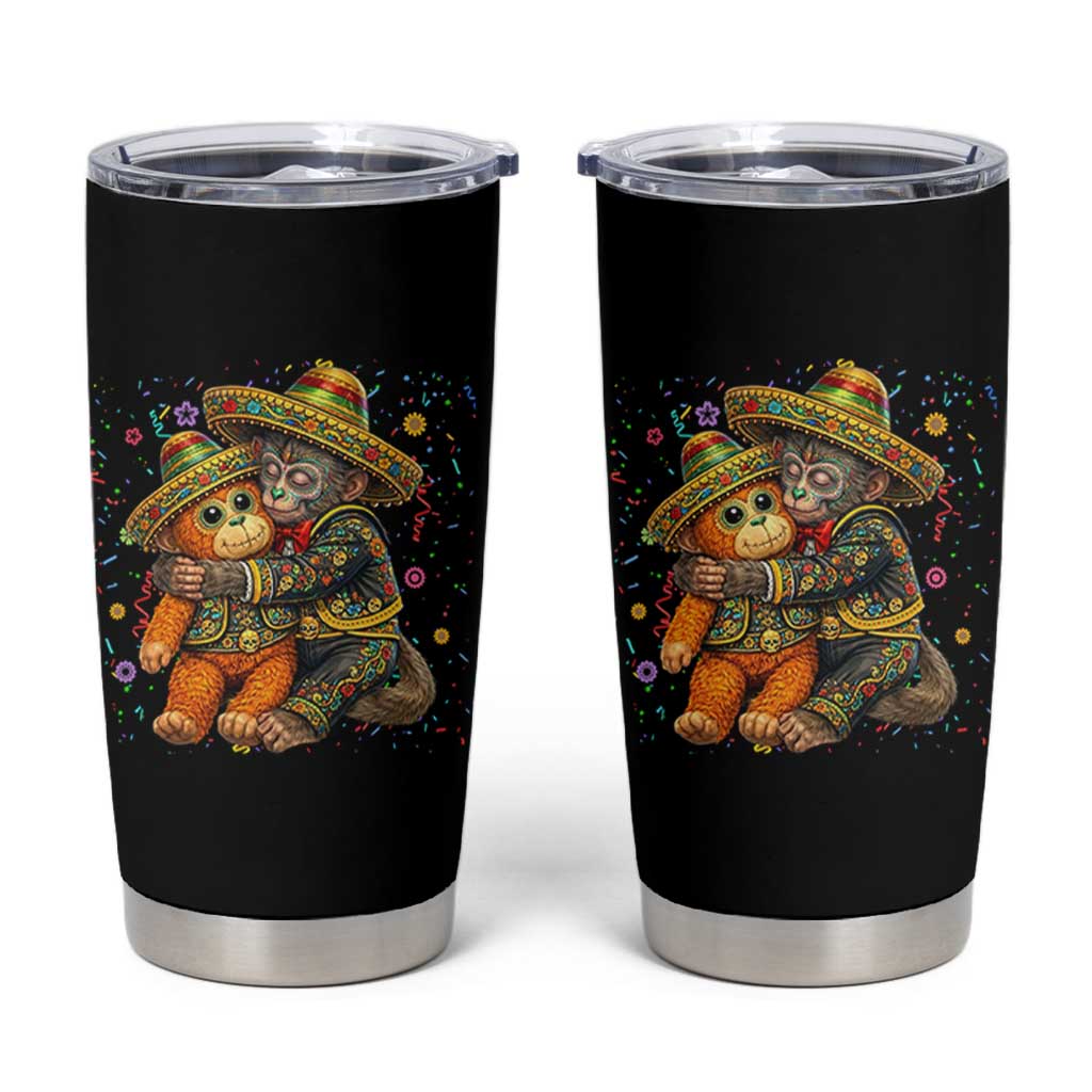Funny Punch Baby Monkey Cinco De Mayo Tumbler Cup Mexican Fiesta Gift