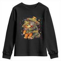 Funny Punch Baby Monkey Cinco De Mayo Youth Sweatshirt Mexican Fiesta Gift