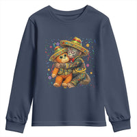 Funny Punch Baby Monkey Cinco De Mayo Youth Sweatshirt Mexican Fiesta Gift