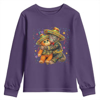 Funny Punch Baby Monkey Cinco De Mayo Youth Sweatshirt Mexican Fiesta Gift