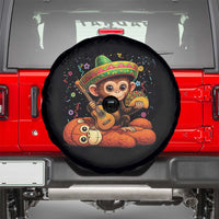 Cute Punch Baby Monkey Cinco De Mayo Spare Tire Cover Funny Animal Gift