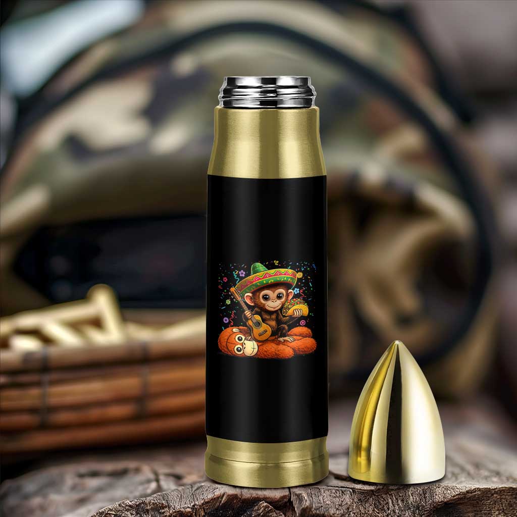 Cute Punch Baby Monkey Cinco De Mayo Bullet Tumbler Funny Animal Gift