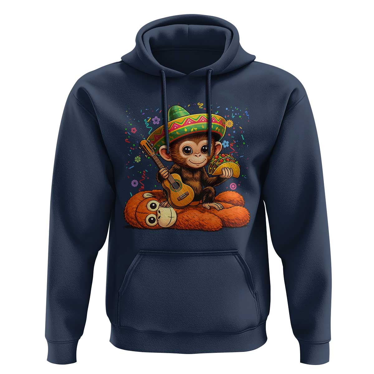 Cute Punch Baby Monkey Cinco De Mayo Hoodie Funny Animal Gift