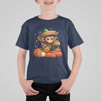 Cute Punch Baby Monkey Cinco De Mayo T Shirt For Kid Funny Animal Gift