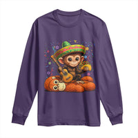 Cute Punch Baby Monkey Cinco De Mayo Long Sleeve Shirt Funny Animal Gift