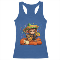 Cute Punch Baby Monkey Cinco De Mayo Racerback Tank Top Funny Animal Gift