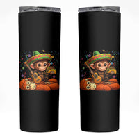 Cute Punch Baby Monkey Cinco De Mayo Skinny Tumbler Funny Animal Gift