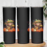 Cute Punch Baby Monkey Cinco De Mayo Skinny Tumbler Funny Animal Gift