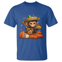 Cute Punch Baby Monkey Cinco De Mayo T Shirt Funny Animal Gift