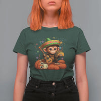 Cute Punch Baby Monkey Cinco De Mayo T Shirt For Women Funny Animal Gift