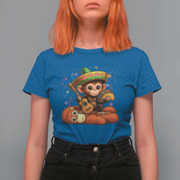 Cute Punch Baby Monkey Cinco De Mayo T Shirt For Women Funny Animal Gift