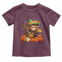 Cute Punch Baby Monkey Cinco De Mayo Toddler T Shirt Funny Animal Gift