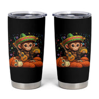 Cute Punch Baby Monkey Cinco De Mayo Tumbler Cup Funny Animal Gift