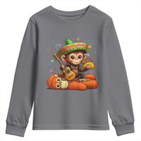 Cute Punch Baby Monkey Cinco De Mayo Youth Sweatshirt Funny Animal Gift