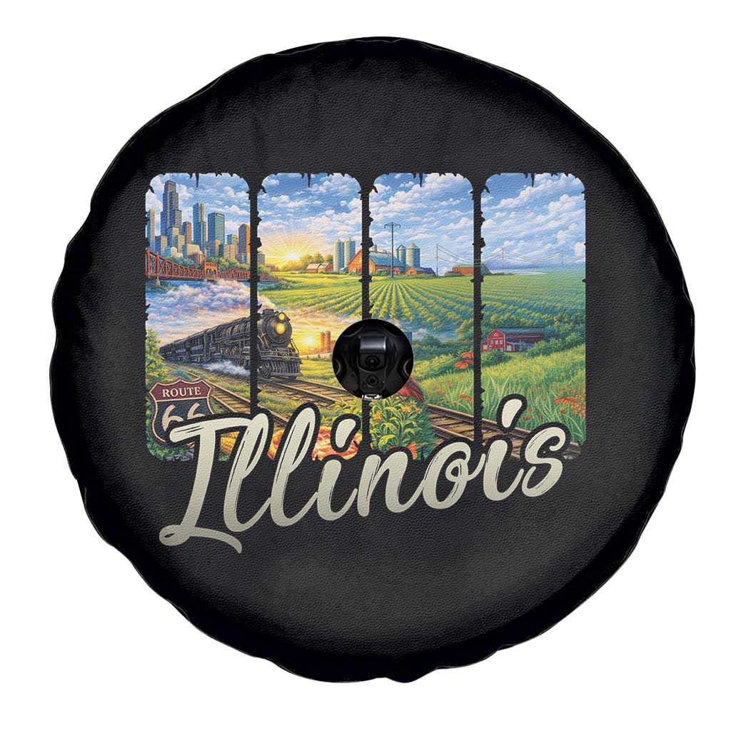Vintage Illinois State Route Highway 66 Spare Tire Cover Southwest Souvenir