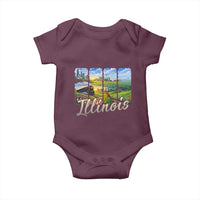 Vintage Illinois State Route Highway 66 Baby Onesie Southwest Souvenir