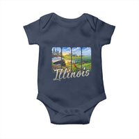 Vintage Illinois State Route Highway 66 Baby Onesie Southwest Souvenir