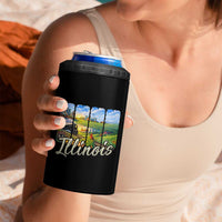 Vintage Illinois State Route Highway 66 4 in 1 Can Cooler Tumbler Southwest Souvenir