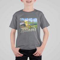 Vintage Illinois State Route Highway 66 T Shirt For Kid Southwest Souvenir