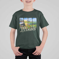 Vintage Illinois State Route Highway 66 T Shirt For Kid Southwest Souvenir