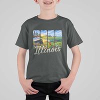 Vintage Illinois State Route Highway 66 T Shirt For Kid Southwest Souvenir