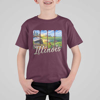 Vintage Illinois State Route Highway 66 T Shirt For Kid Southwest Souvenir