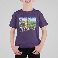 Vintage Illinois State Route Highway 66 T Shirt For Kid Southwest Souvenir