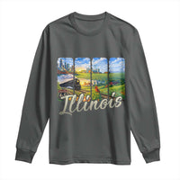 Vintage Illinois State Route Highway 66 Long Sleeve Shirt Southwest Souvenir