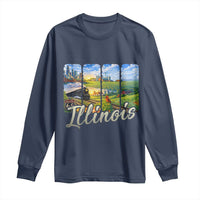Vintage Illinois State Route Highway 66 Long Sleeve Shirt Southwest Souvenir