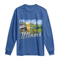 Vintage Illinois State Route Highway 66 Long Sleeve Shirt Southwest Souvenir