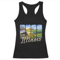 Vintage Illinois State Route Highway 66 Racerback Tank Top Southwest Souvenir