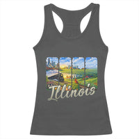 Vintage Illinois State Route Highway 66 Racerback Tank Top Southwest Souvenir