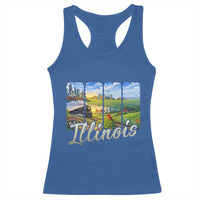 Vintage Illinois State Route Highway 66 Racerback Tank Top Southwest Souvenir