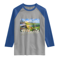 Vintage Illinois State Route Highway 66 Raglan Shirt Southwest Souvenir