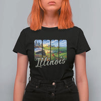 Vintage Illinois State Route Highway 66 T Shirt For Women Southwest Souvenir