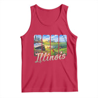 Vintage Illinois State Route Highway 66 Tank Top Southwest Souvenir
