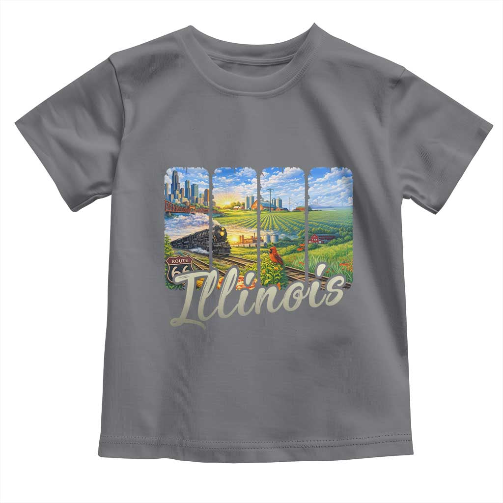 Vintage Illinois State Route Highway 66 Toddler T Shirt Southwest Souvenir