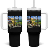 Vintage Illinois State Route Highway 66 Tumbler With Handle Southwest Souvenir