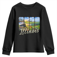 Vintage Illinois State Route Highway 66 Youth Sweatshirt Southwest Souvenir