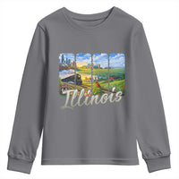 Vintage Illinois State Route Highway 66 Youth Sweatshirt Southwest Souvenir