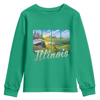 Vintage Illinois State Route Highway 66 Youth Sweatshirt Southwest Souvenir