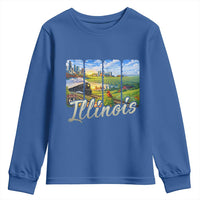Vintage Illinois State Route Highway 66 Youth Sweatshirt Southwest Souvenir