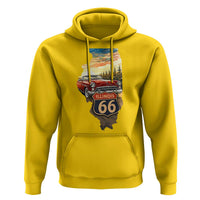 Route Highway 66 Illinois State Pride Hoodie Mother Road Travel Gift