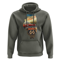 Route Highway 66 Illinois State Pride Hoodie Mother Road Travel Gift