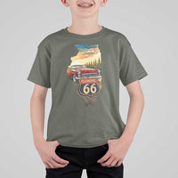 Route Highway 66 Illinois State Pride T Shirt For Kid Mother Road Travel Gift