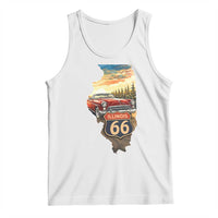 Route Highway 66 Illinois State Pride Tank Top Mother Road Travel Gift
