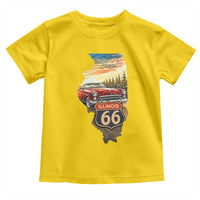 Route Highway 66 Illinois State Pride Toddler T Shirt Mother Road Travel Gift