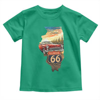 Route Highway 66 Illinois State Pride Toddler T Shirt Mother Road Travel Gift